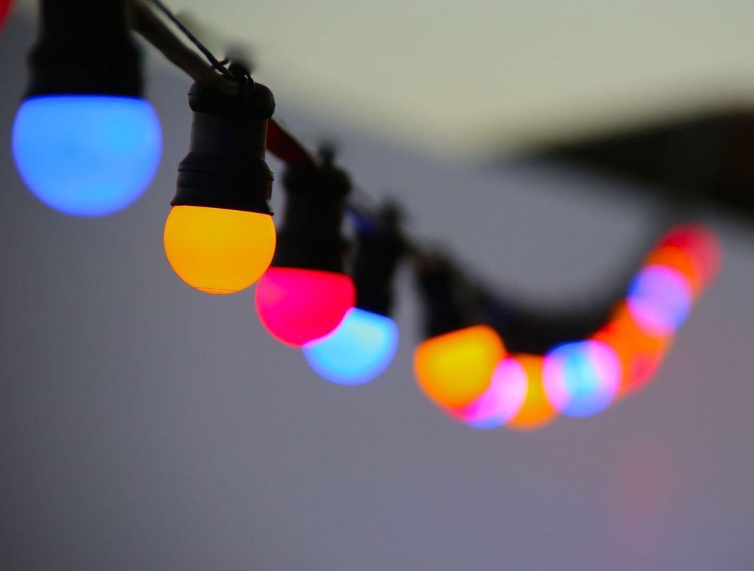 Multicoloured Festoon Lights - 15m image 0